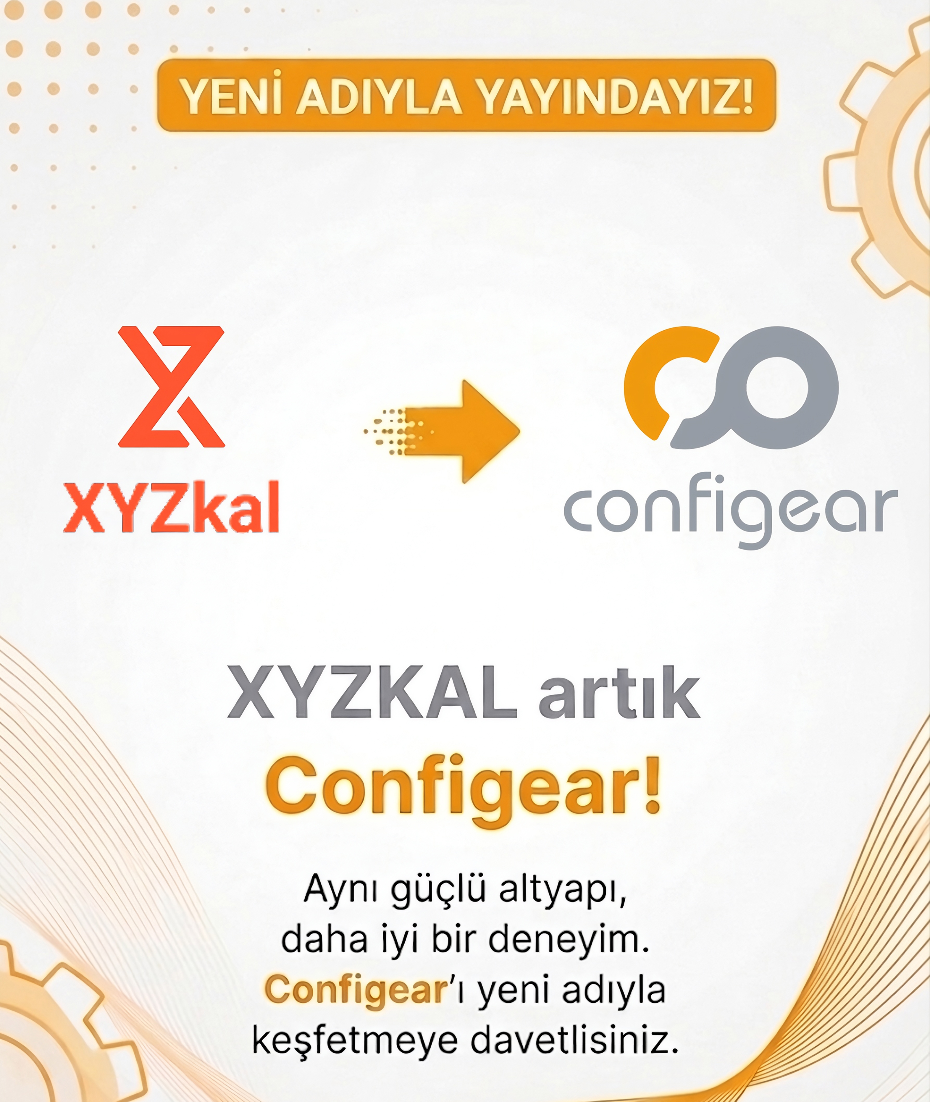 Configear isim degisikligi duyurusu